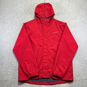 Grundens Jacket Mens XL Red Full Share Waterproof Hooded Fishing Rain Shell